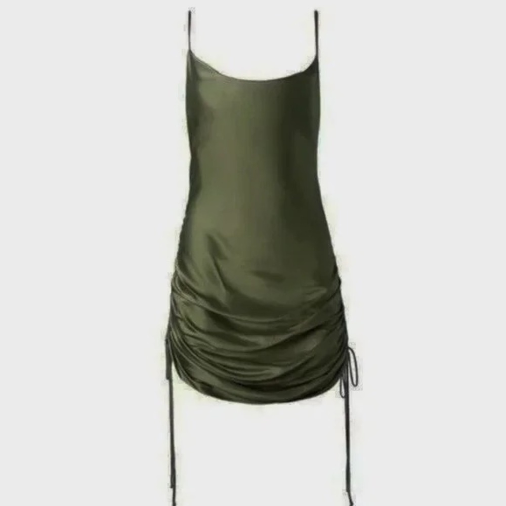 Wilfred Green Mini Dress with side ties